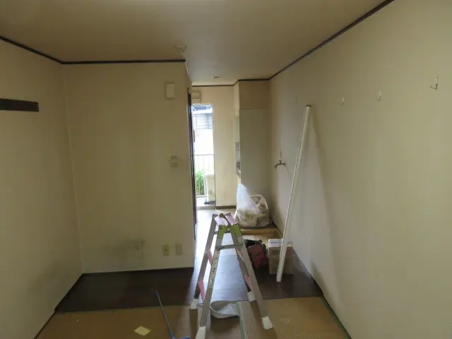 工事前の部屋の状態（別アングル）