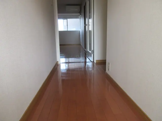 玄関からリビングへのアプローチも美しくなった床の状態