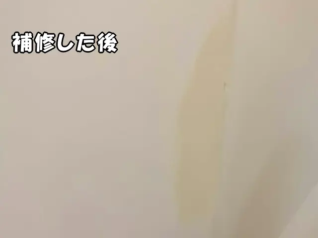 ユニットバスのサビ補修後の状態